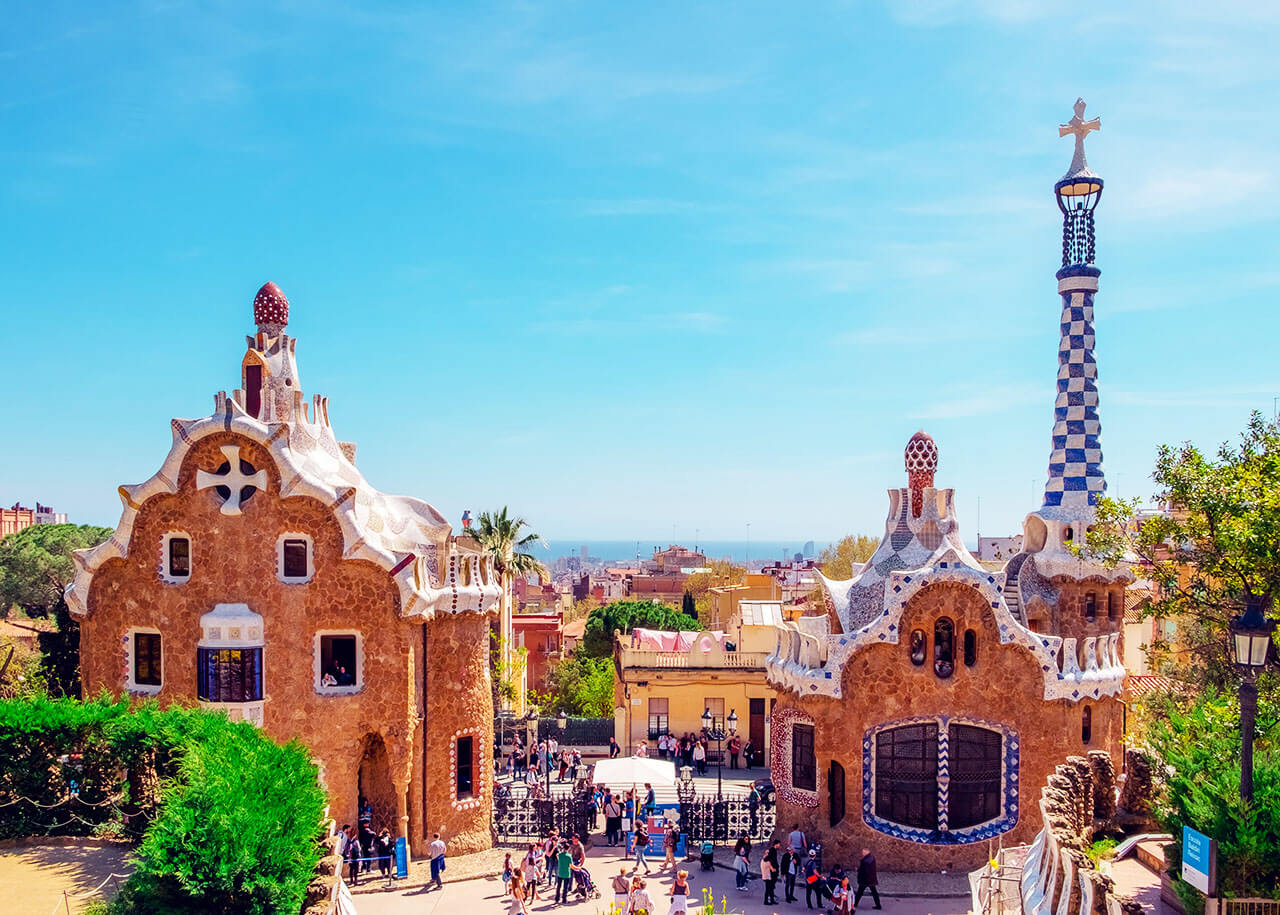 Парк Гуел в Барселона, Испания