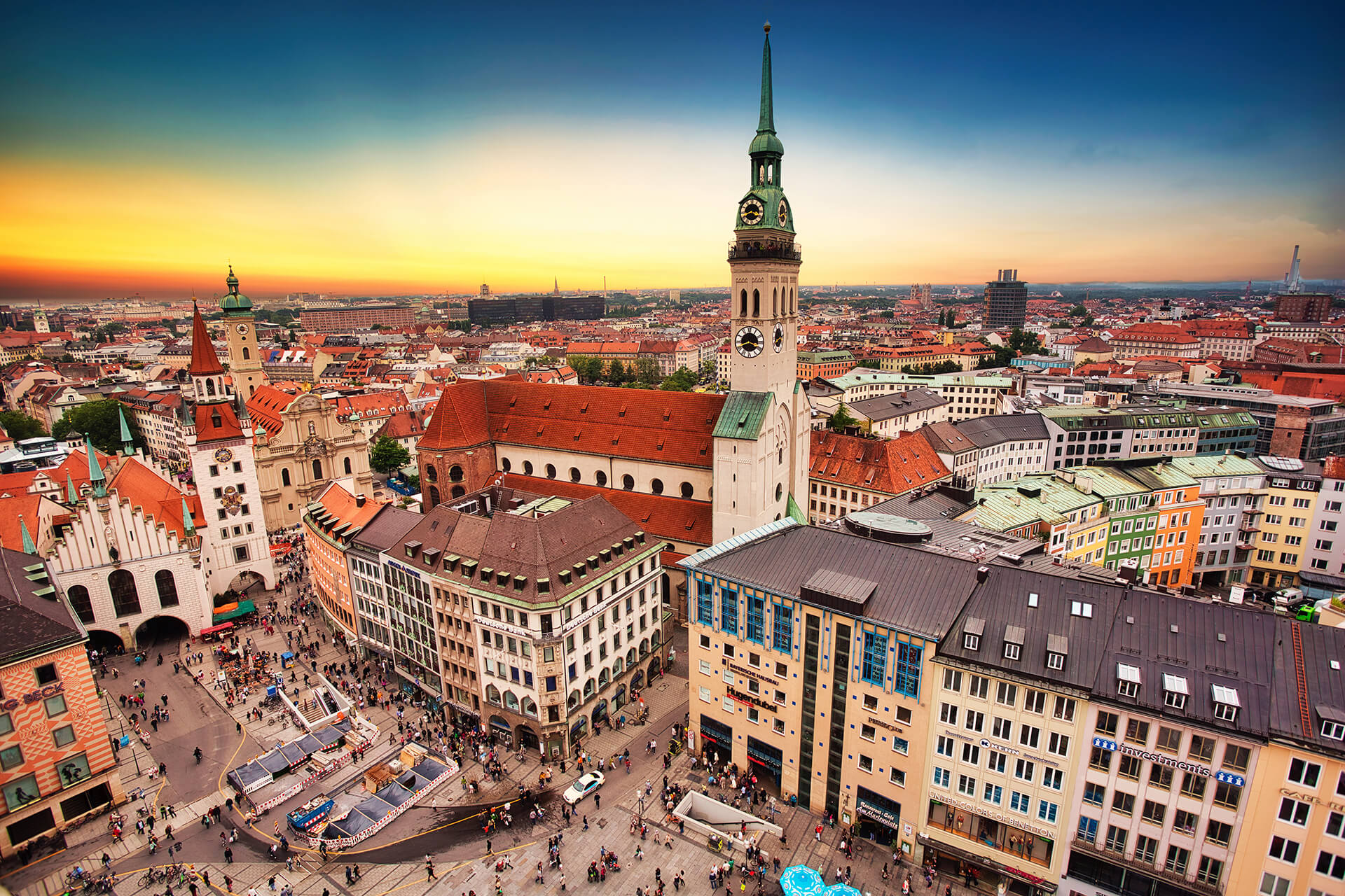 Панорамна снимка на Мюнхен